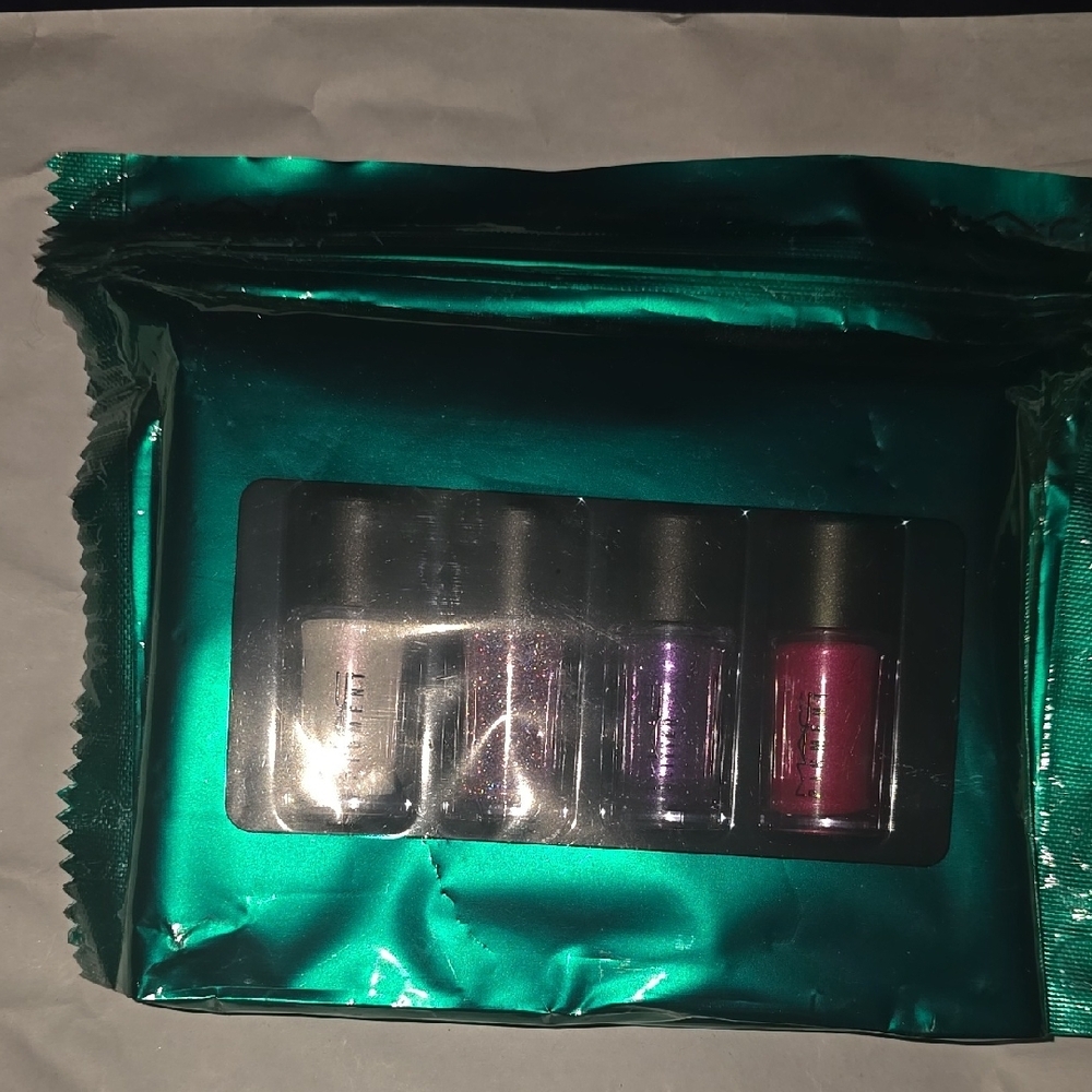 Makeup Set with Pink, Purple, and Silver Shades